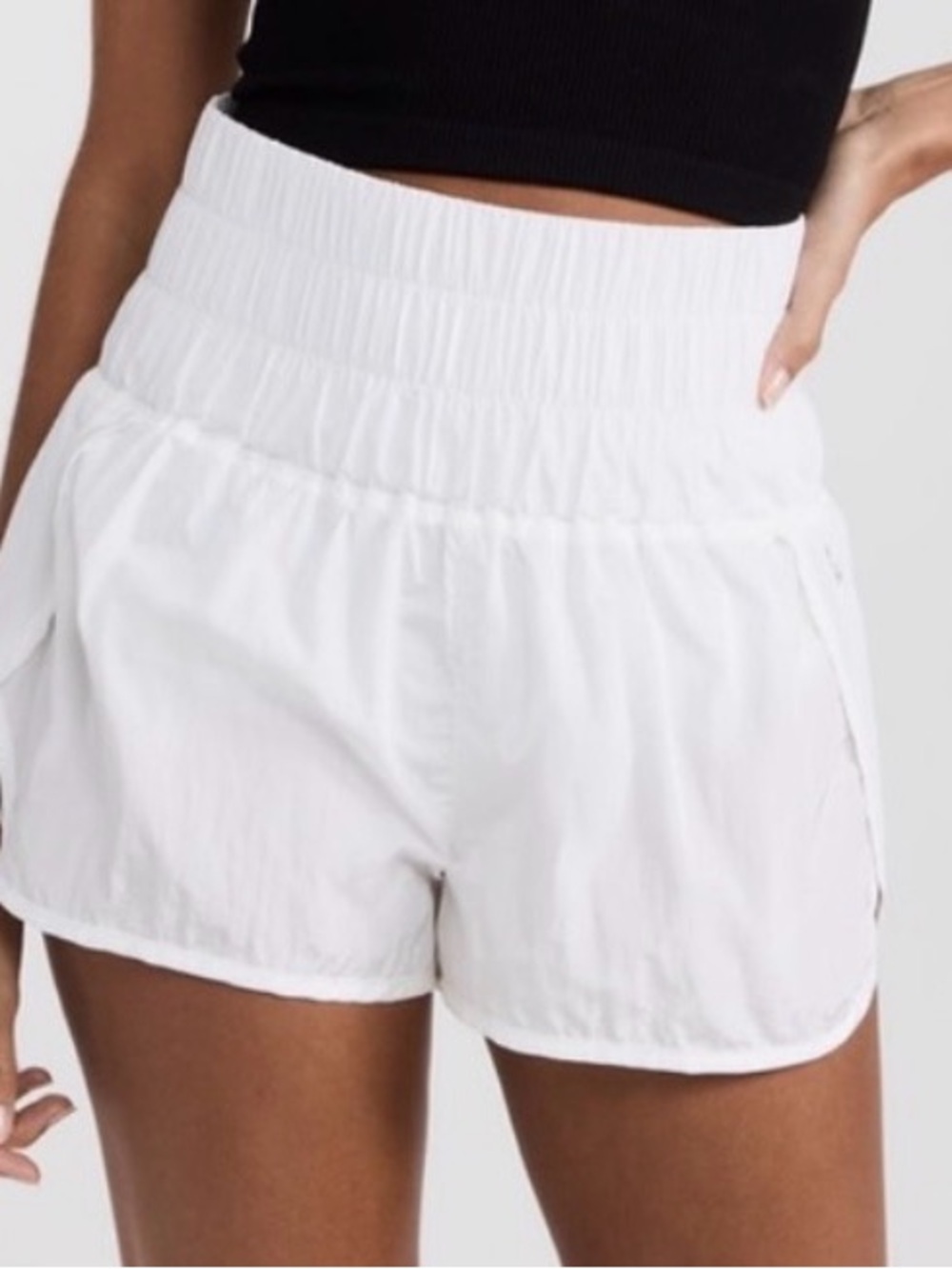 Free People Movement The Way Home Athletic Shorts White Size S